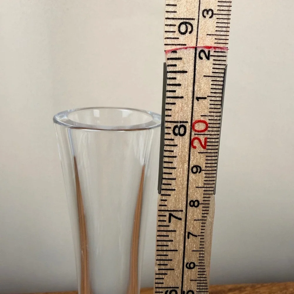Vintage Accents Clear Crystal Bud Vase 8.25 Inch Tall Diamond Cut Glass Floral